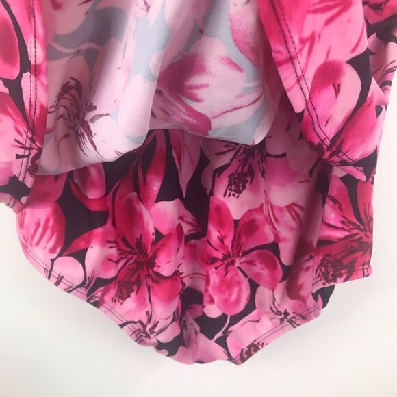 Beach Belle Honolulu Pink One Piece Swimsuit NEW - Picture 5 of 13